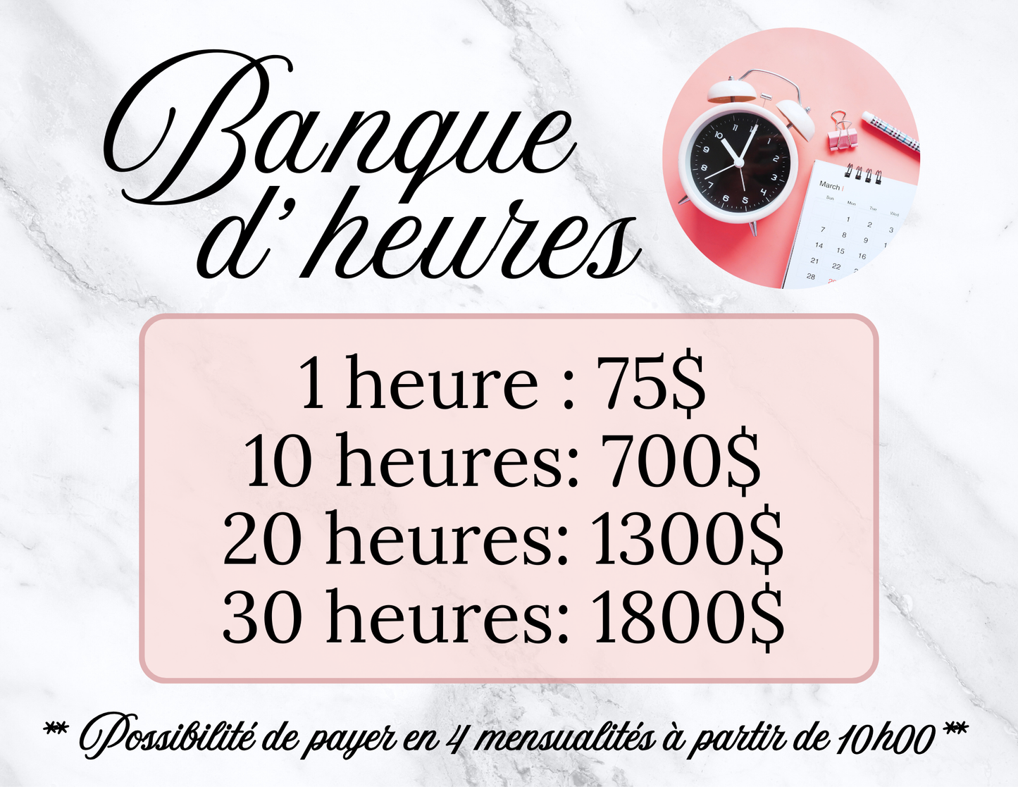 Banque d'heures
