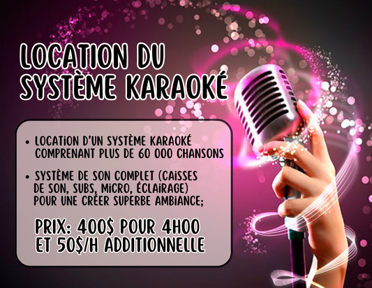 Machine à karaoké - Location